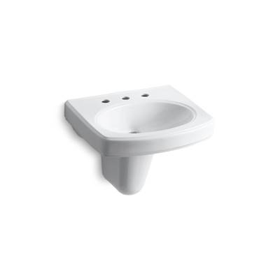 Kohler Pinoir 22'' Oval Wall-mount Bathroom Sink - White