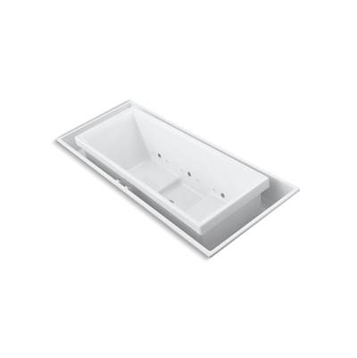Kohler sok 104'' x 41'' drop-in Effervescence bath with chromatherapy and center drain - White