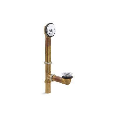 SwiftfloE Adjustable drain, 20-gauge brass, for 18-1/2'' to 20-1/2'' baths