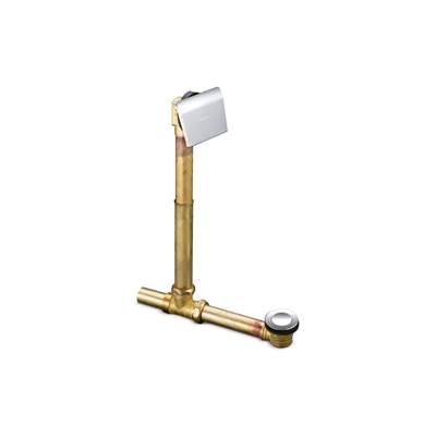 Kohler Tea-for-Two 1-1/2'' contoured pop-up drain and overflow for above- or through-the-floor installation - Polished Chrome