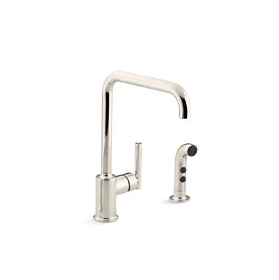 Kohler | Purist | Deck Mounted Kitchen Faucet - Vibrant Polished Nickel