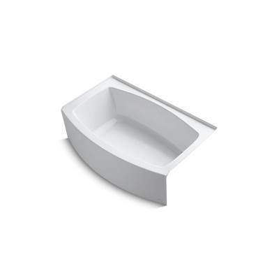 Expanse 60'' x 32'' alcove bath, right drain - White