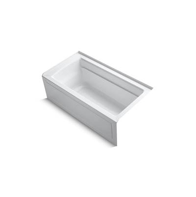 Archer 60'' x 32'' alcove bath with Bask heated surface, right drain