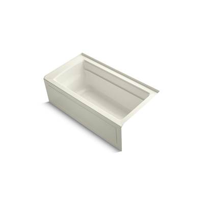 Archer 60'' x 32'' alcove bath with Bask heated surface, right drain