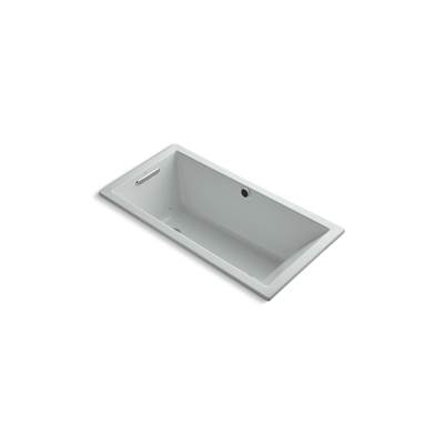 Kohler Underscore 60'' x 30'' drop-in Heated BubbleMassageE air bath - Ice Grey