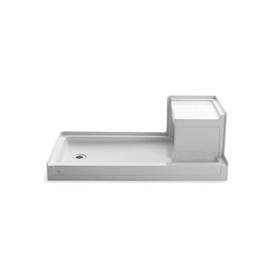 Kohler Tresham 60'' x 32'' alcove shower base, left drain - White