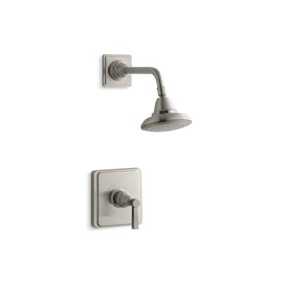 Kohler Pinstripe Pure Rite-temp Shower Trim Kit with Lever Handle, 2.5 Gpm - Vibrant Brushed Nickel