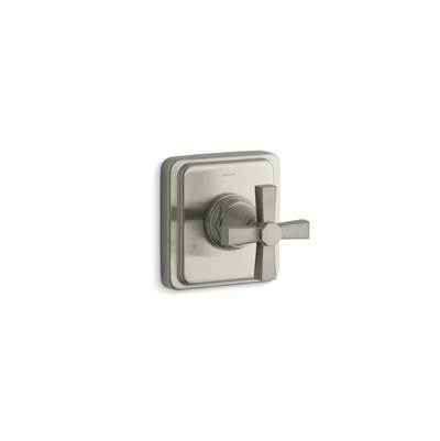 Kohler Pinstripe Pure Mastershower Transfer Valve Trim Cross Handle - Vibrant Brushed Nickel