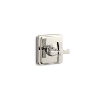 Kohler Pinstripe Pure Mastershower Transfer Valve Trim Cross Handle - Vibrant Polished Nickel