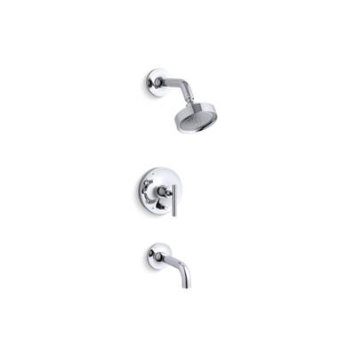 Kohler Purist Rite-temp Bath and Shower Trim Kit with Push-button Diverter and Lever Handle, 2.5...