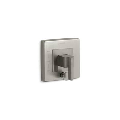 Kohler Loure Rite-temp Valve Trim with Push-button Diverter - Vibrant Brushed Nickel