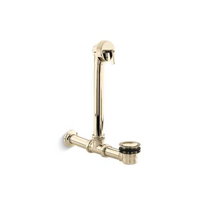 Kohler Iron Works Exposed Bath Drain for Above-the-floor Installation - Vibrant French Gold