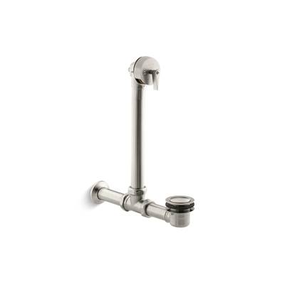 Kohler Iron Works Exposed Bath Drain for Above-the-floor Installation - Vibrant Brushed Nickel