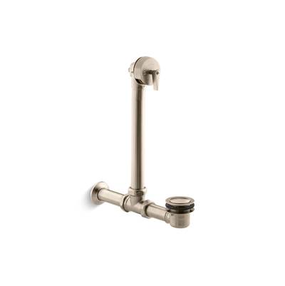 Kohler Iron Works Exposed Bath Drain for Above-the-floor Installation - Vibrant Brushed Bronze