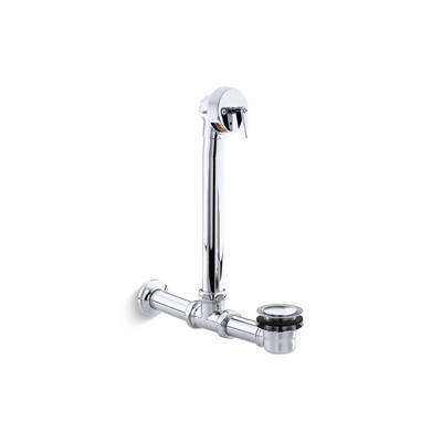 Kohler Iron Works Exposed Bath Drain for Above-the-floor Installation - Polished Chrome