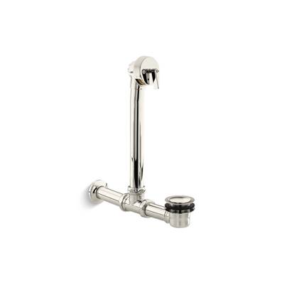 Kohler Iron Works Exposed Bath Drain for Above-the-floor Installation - Vibrant Polished Nickel
