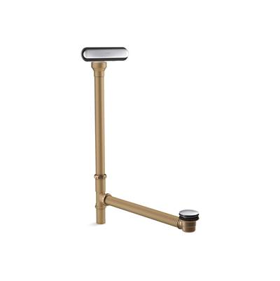 Clearflo Slotted overflow brass bath drain