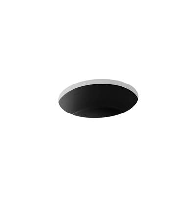 Kohler Verticyl 15-3/4'' round undermount bathroom sink - Black