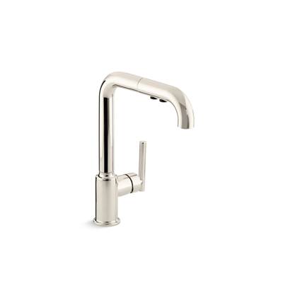 Kohler | Purist | Single Hole Kitchen Faucet - Vibrant Polished Nickel