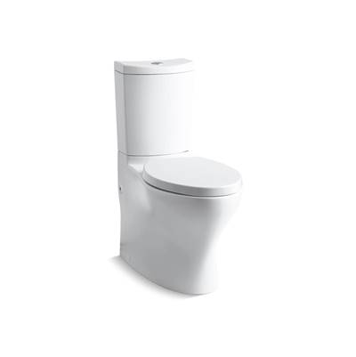 Kohler Persuade Curv Two-piece elongated toilet with skirted trapway, dual-flush - White