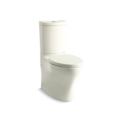 Kohler Persuade Curv Two-piece elongated toilet with skirted trapway, dual-flush - Biscuit