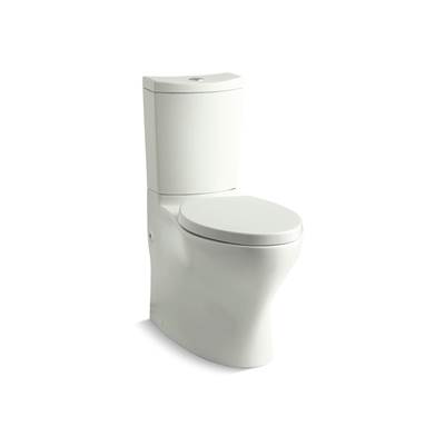 Kohler Persuade Curv Two-piece elongated toilet with skirted trapway, dual-flush - Dune