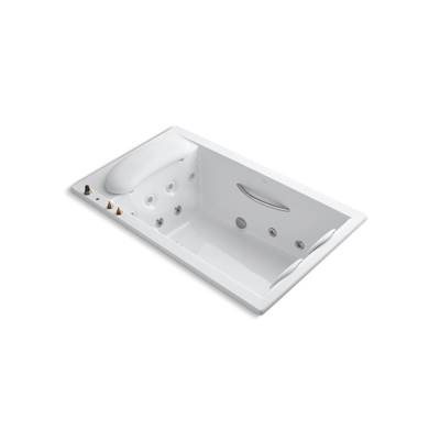 Kohler RiverBath 75'' x 45'' drop-in heated whirlpool bath - White