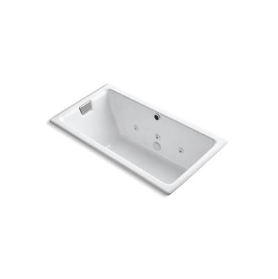 Kohler Tea-for-Two 66'' x 36'' drop-in/undermount whirlpool bath - White