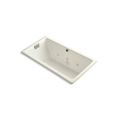Kohler Tea-for-Two 66'' x 36'' drop-in/undermount whirlpool bath - Biscuit