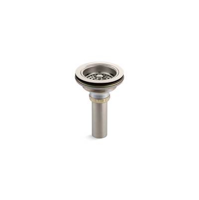 Duostrainer Sink drain and strainer with tailpiece - Vibrant Polished Nickel