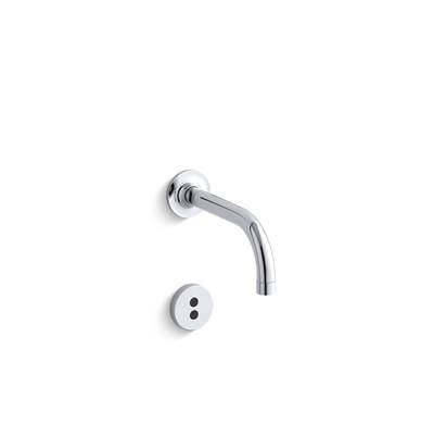 Kohler Purist Wall-mount touchless faucet trim with InsightE technology and 6'' 90-degree spout, requires valve - Polished Chrome