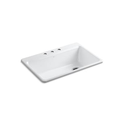Kohler | Riverby | Drop In Kitchen Sink - White