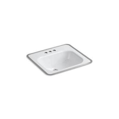 Kohler Tahoe 20'' rectangular drop-in bathroom sink - White