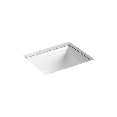Kohler Memoirs 20'' Rectangular Undermount Bathroom Sink - White