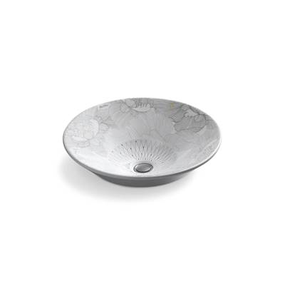 Empress BouquetE Conical Bell 16-1/4'' round vessel bathroom sink, no overflow