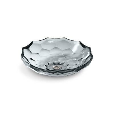 BrioletteE 17-1/2'' round vessel bathroom sink, no overflow