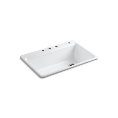 Kohler | Riverby | Drop In Kitchen Sink - White