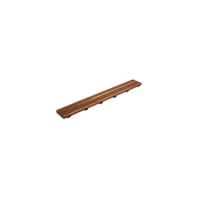 Groove Teak drain cover 42'' receptor - Not Applicable
