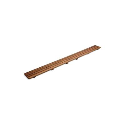 Groove Teak drain cover 60'' receptor - Not Applicable