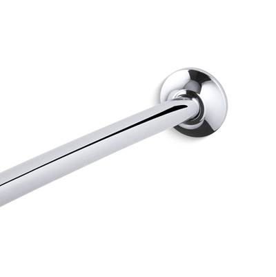 Expanse Curved shower rod - transitional design - Polished Stainless