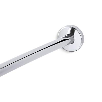 Expanse Contemporary design curved shower rod - Polished Stainless
