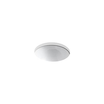Compass 13-1/4'' round drop-in/undermount bathroom sink, no overflow
