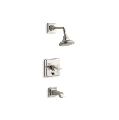 Kohler Pinstripe Pure Rite-temp Bath and Shower Trim Kit with Push-button Diverter and Cross...