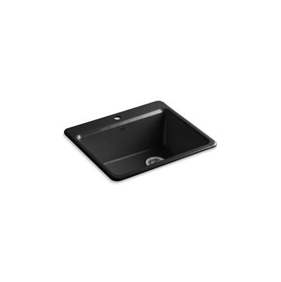 Kohler | Riverby | Drop In Kitchen Sink - Black