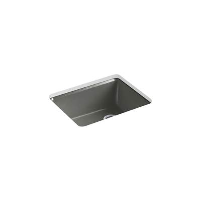 Kohler Riverby 25'' undermount single-bowl kitchen sink - Thunder Grey