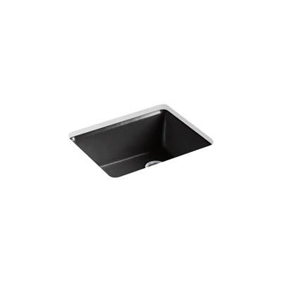 Kohler Riverby 25'' undermount single-bowl kitchen sink - Black