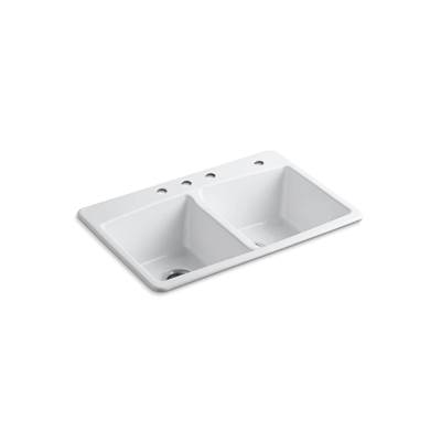 BrookfieldE 33'' top-mount double-bowl kitchen sink