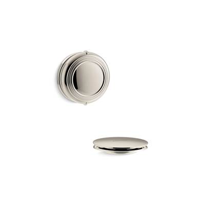 Kohler Purefloe Traditional Rotary-turn Bath Drain Trim - Vibrant Polished Nickel
