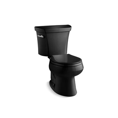 Kohler | Wellworth | Floor Mount Two Piece Toilet - Black