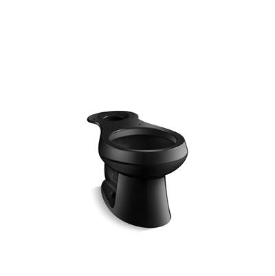 Kohler Wellworth Round-front toilet bowl - Black